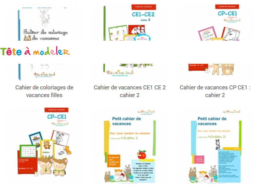 كراسات وكتيبات بالفرنسية Cahiers de vacances للتمرن والتسلي ايام العطلة 4 Screenshot-2019-08-04 Cahiers de vacances à imprimer pour votre enfant en vacances