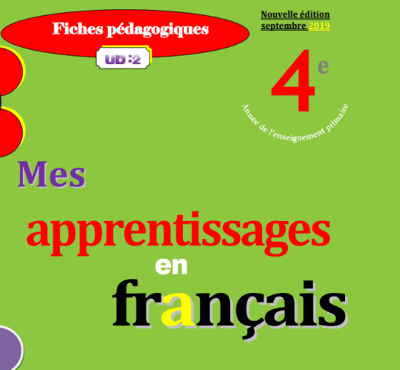 جذاذات Mes apprentissages en français - 4 AEP 6 Screenshot 2019 11 22 Fiches UD2 Mes apprentissages 2019 OMAR SERHANI pdf