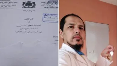 1580251007 اتهام أستاذ آخر بالإساءة لتلميذه والمعني بالأمر يوضح وثيقة
