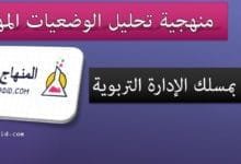 منهجية تحليل الوضعيات المهنية - مسلك اطر الادارة التربوية 3 895333444