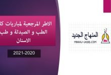 الإطار المرجعي للمباراة الوطنية لولوج كليات الطب والصيدلة وكليتي طب الأسنان 2020-2021