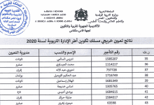 النتائج الكاملة لتعيين خريجي مسلك تكوين اطر الادارة التربوية 2020 - جهة فاس-مكناس 6 Screenshot 2020 08 11 نتيجة تعيين أطر الإدارة التربوية لسنة 2020 pdf