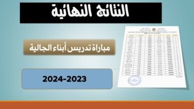 النتائج النهائية لمباراة تدريس أبناء الجالية المغربية بأوروبا 2024