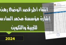 انتقاء أطر قصد الوضع رهن إشارة مؤسسة محمد السادس