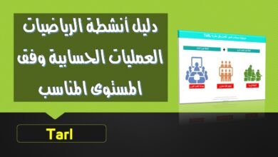 دليل أنشطة الرياضيات العمليات الحسابية وفق المستوى المناسب Tarl