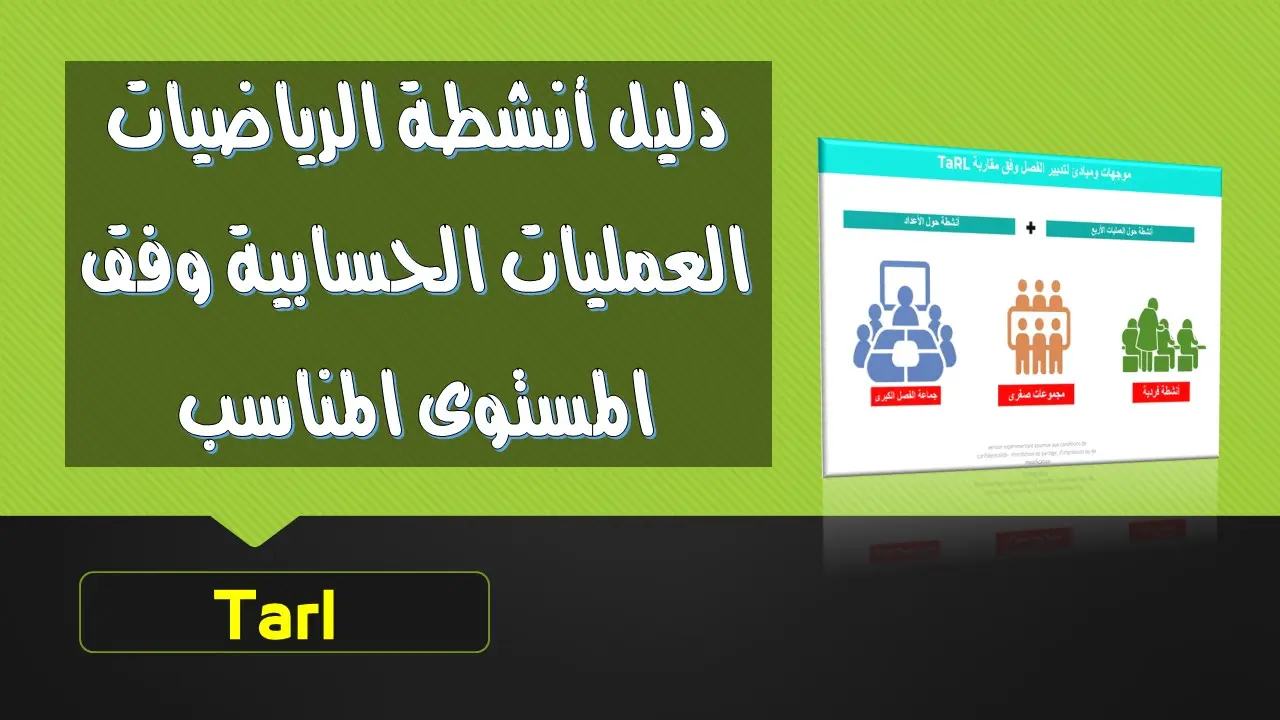 Tarl: دليل تعليم الرياضيات: العمليات الحسابية 61 دليل أنشطة الرياضيات العمليات الحسابية وفق المستوى المناسب Tarl