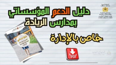 دليل برنامج الدعم المؤسساتي بمؤسسات الريادة pdf