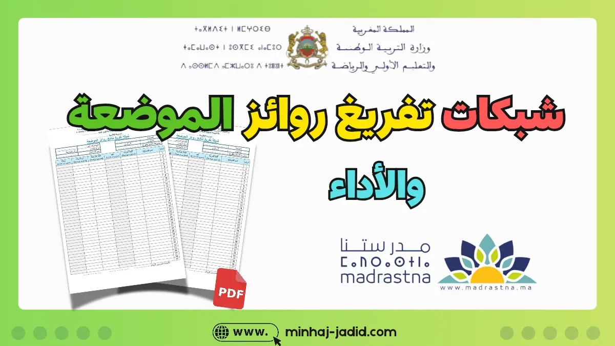 تحميل شبكات تفريغ روائز الموضعة والأداء 2027/2026 1 شبكات تفريغ رائز الموضعة والأداء pdf