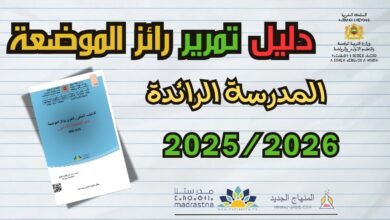 دليل تمرير رائز الموضعة لفائدة أساتذة مؤسسات الريادة.