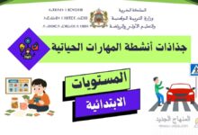 جذاذات تنمية المهارات الحياتية من 1 إلى 6 3 تحميل جذاذات أنشطة تنمية المهارات الحياتية