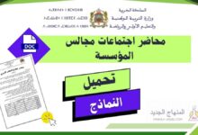 نماذج تقارير مجالس المؤسسة قابلة للتعديل بصيغة word