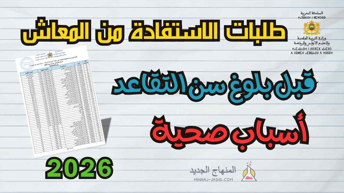 معالجة طلبات الاستفادة من المعاش قبل بلوغ سن التقاعد لعدم القدرة البدنية 2026 1 معالجة طلبات الاستفادة من المعاش قبل بلوغ سن التقاعد لعدم القدرة البدنية لسنة 2026