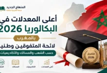 أعلى المعدلات في البكالوريا 2026 بالمغرب
